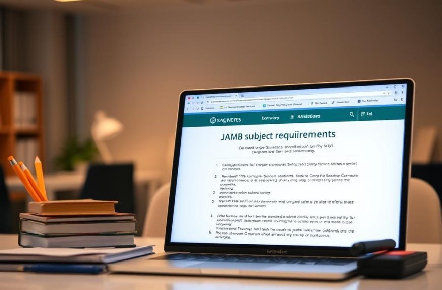 what subjects are needed for computer science in jamb