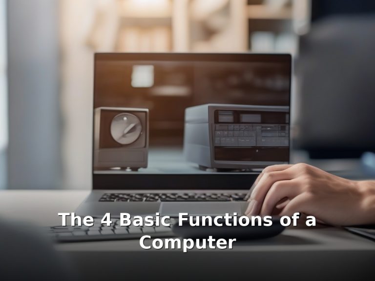 The 4 Basic Functions of a Computer Explained with Real Examples