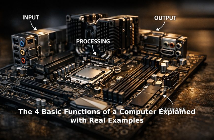 The 4 Basic Functions of a Computer Explained with Real Examples